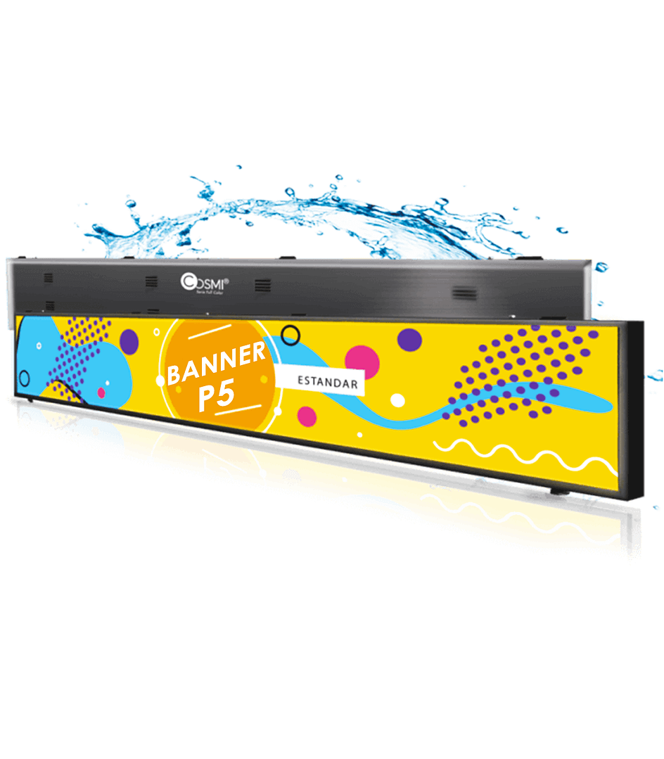 Insegna LED P5 outdoor - 294x54cm - immagine 3