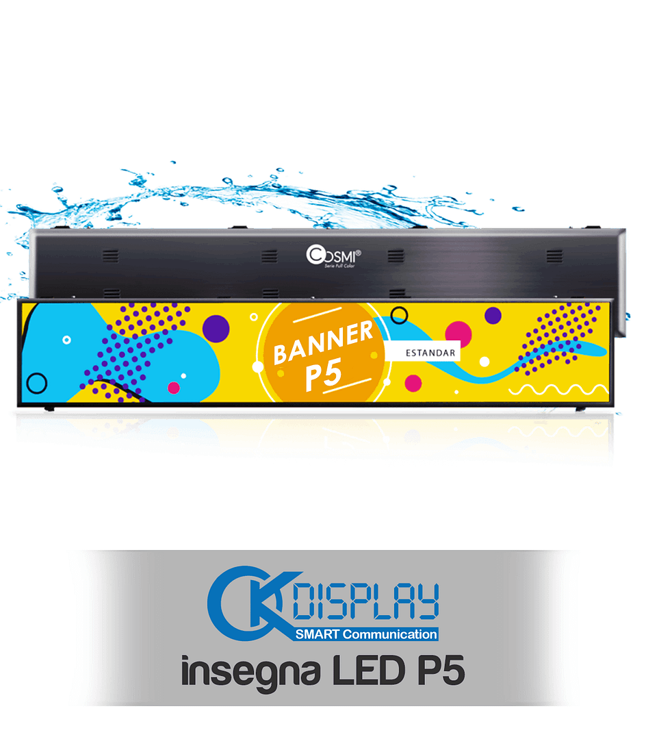 Insegna LED P5 outdoor - 294x54cm